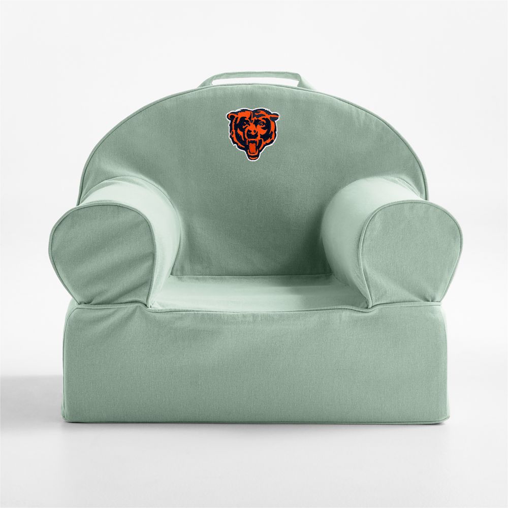 NFL Chicago Bears Small Volta Teal Organic Cotton Kids Lounge Nod Chair