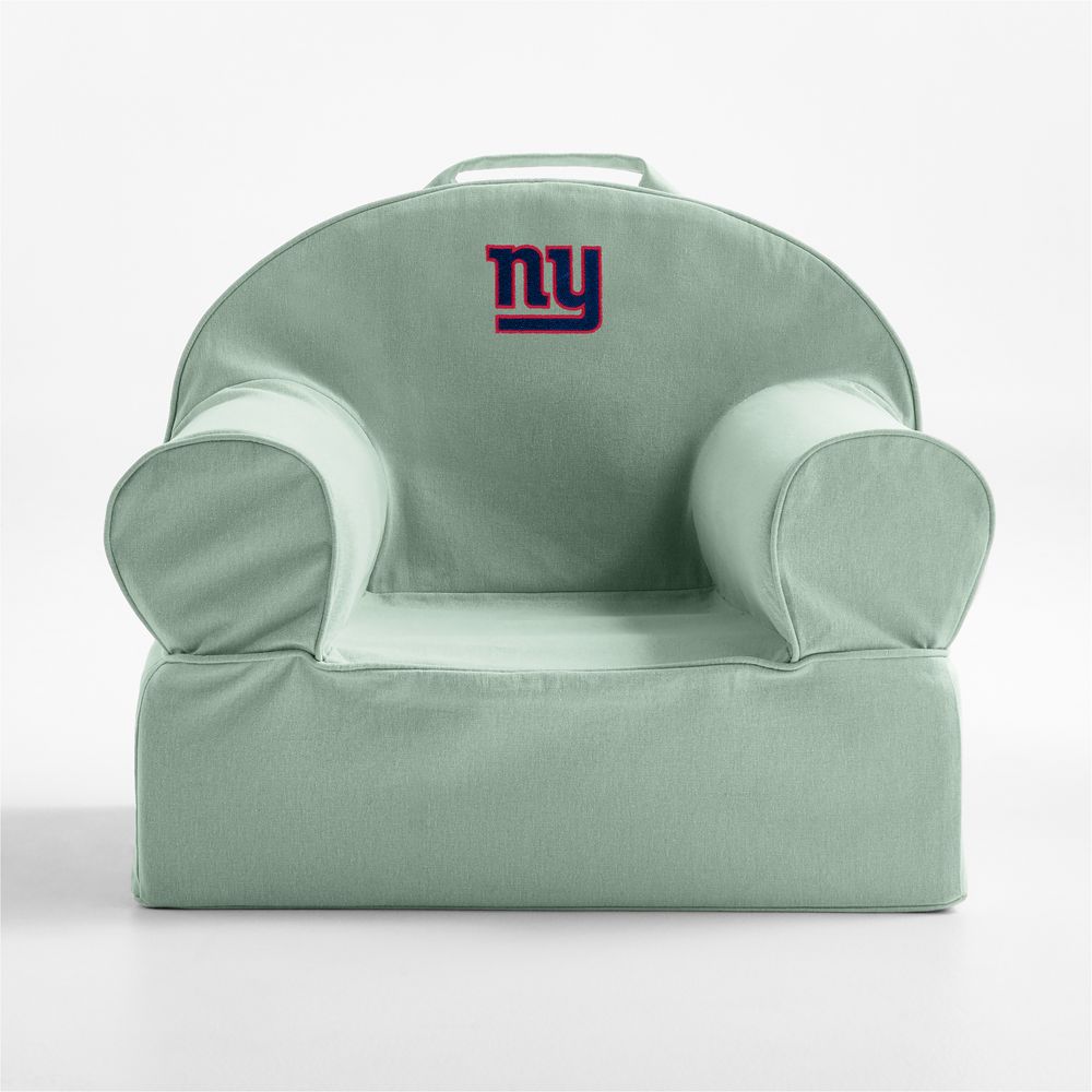 NFL New York Giants Small Volta Teal Organic Cotton Kids Lounge Nod Chair
