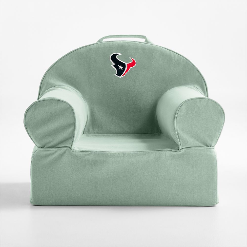 NFL Houston Texans Small Volta Teal Organic Cotton Kids Lounge Nod Chair