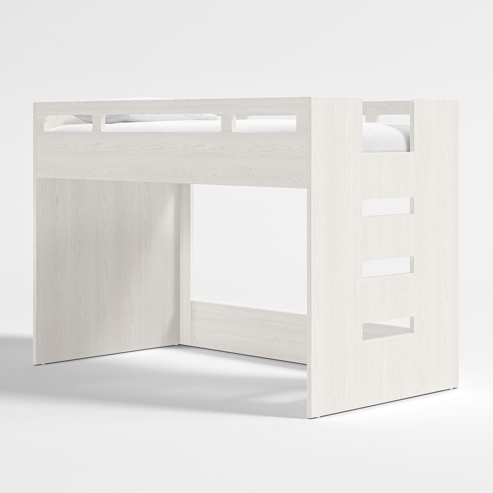 Abridged White Glaze Low Kids Loft Bed