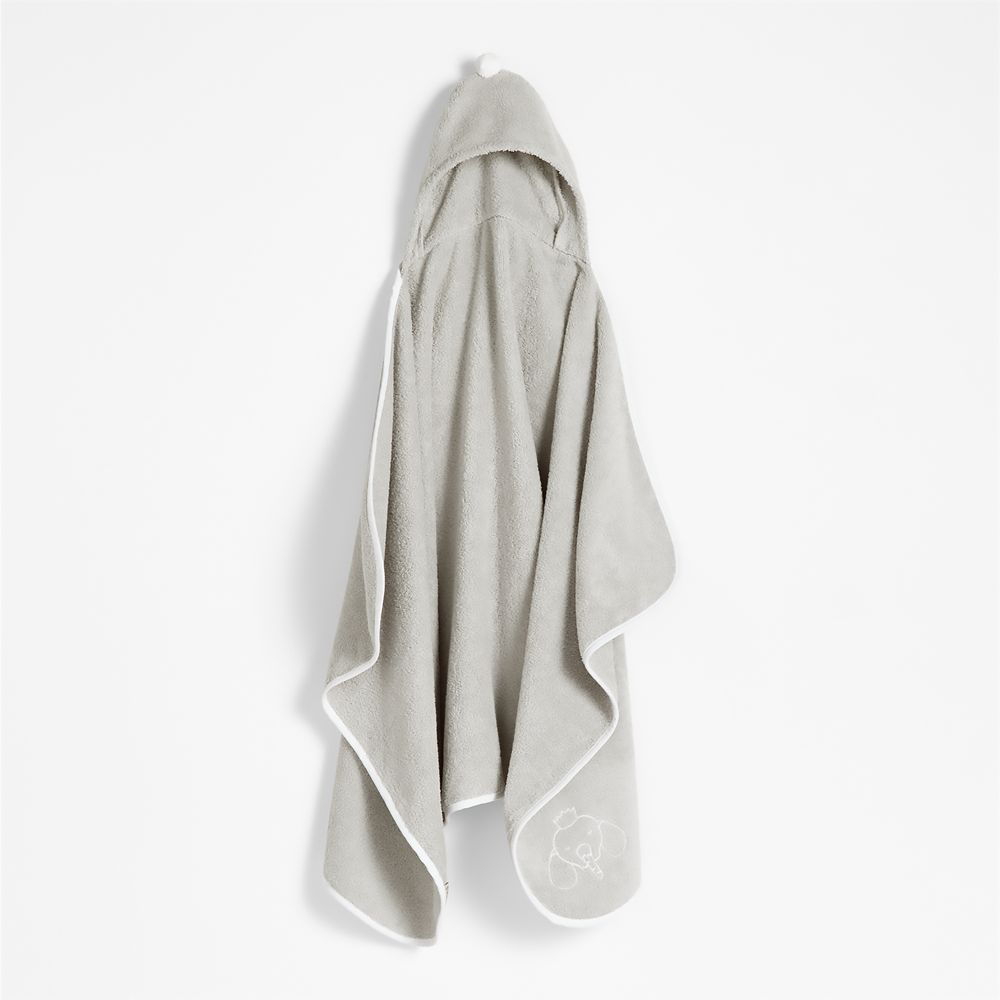 Nachi 100% Organic Cotton Grey Hooded Kids Towel