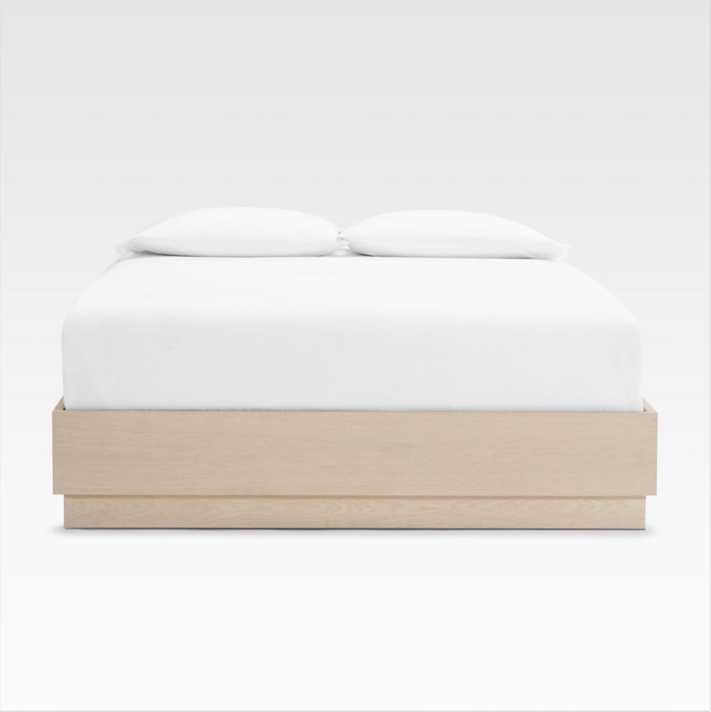 Batten White Oak Bed Plinth-Base