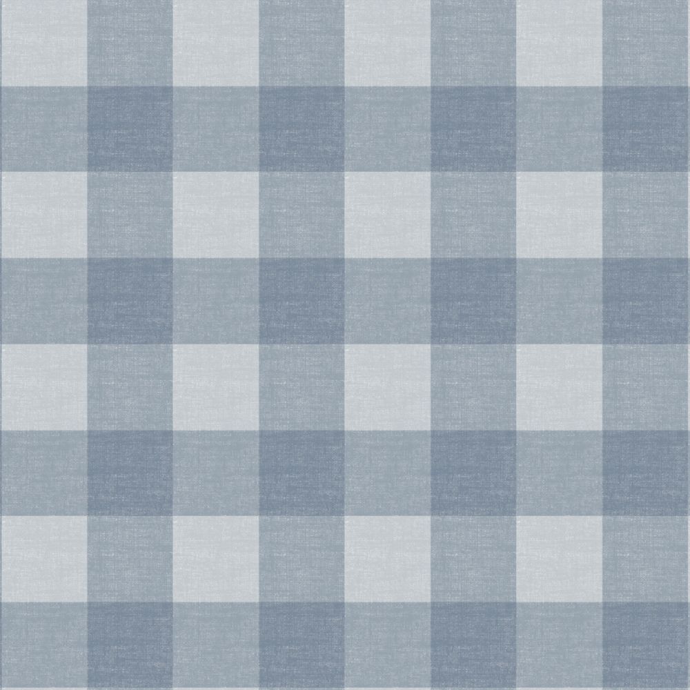 Chasing Paper Blue Gingham Peel and Stick Wallpaper