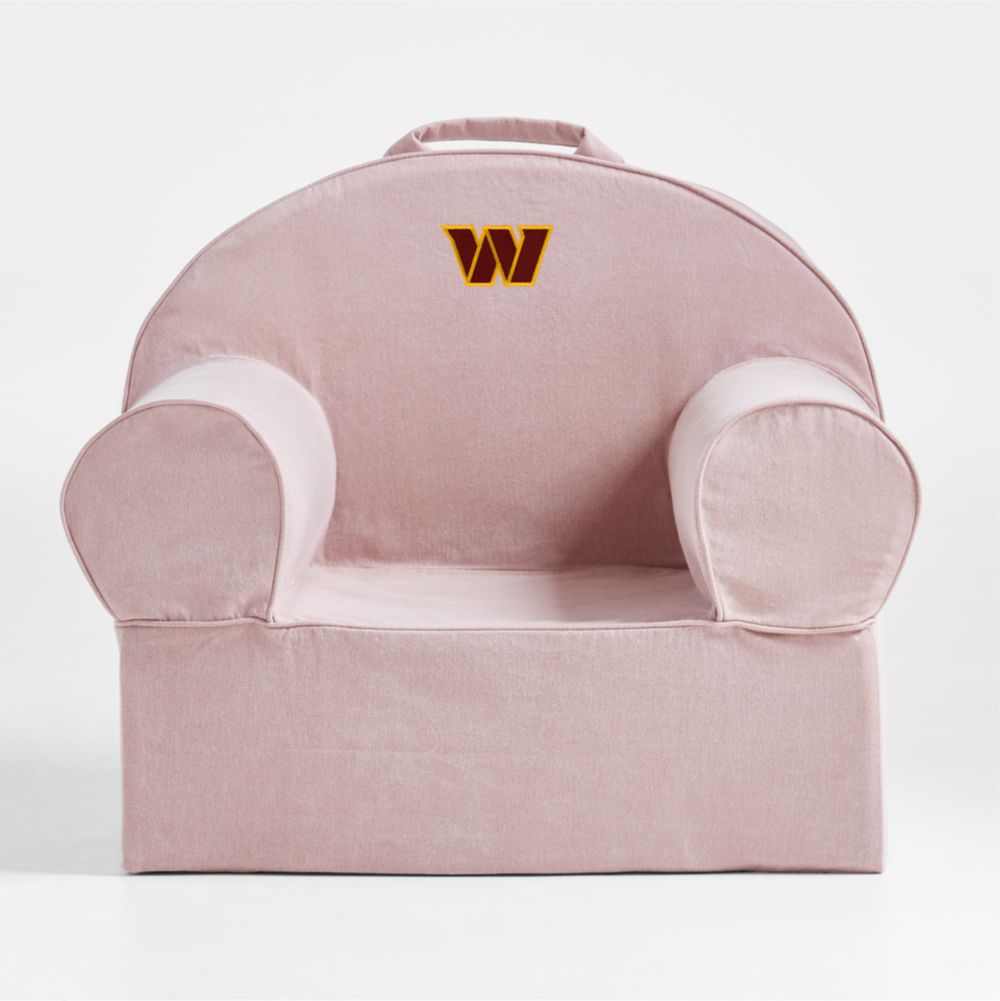 NFL Washington Commanders Large Lilac Mauve Organic Cotton Kids Lounge Nod Chair