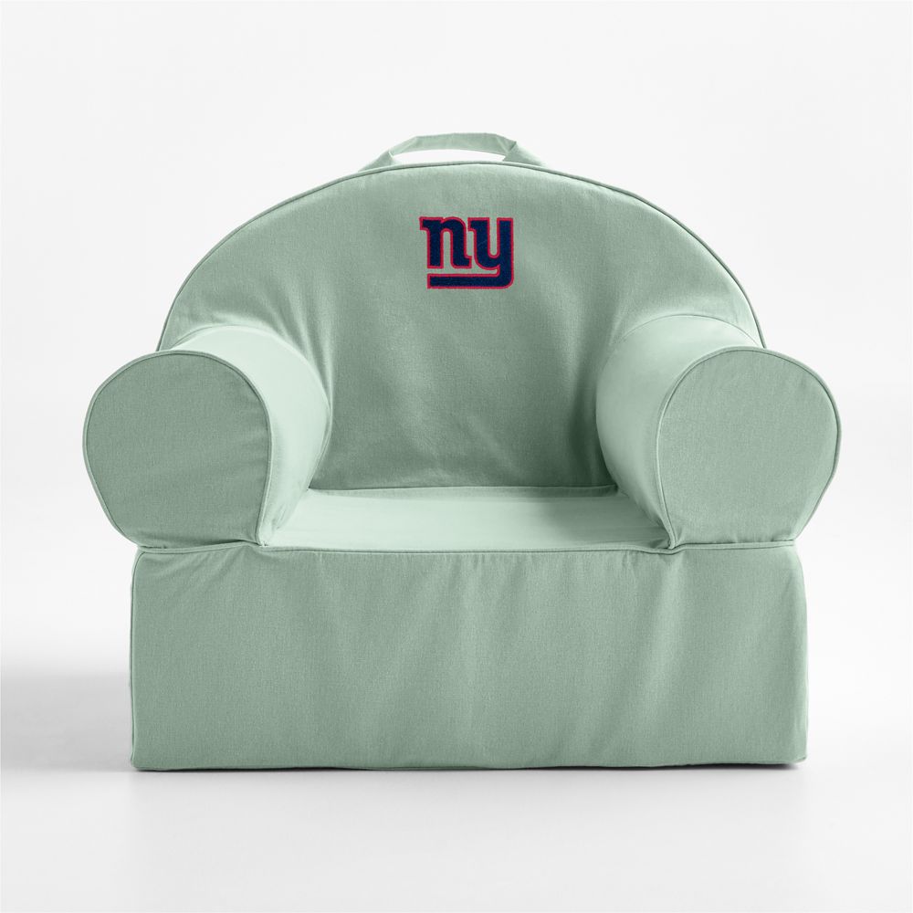 NFL New York Giants Large Volta Teal Organic Cotton Kids Lounge Nod Chair