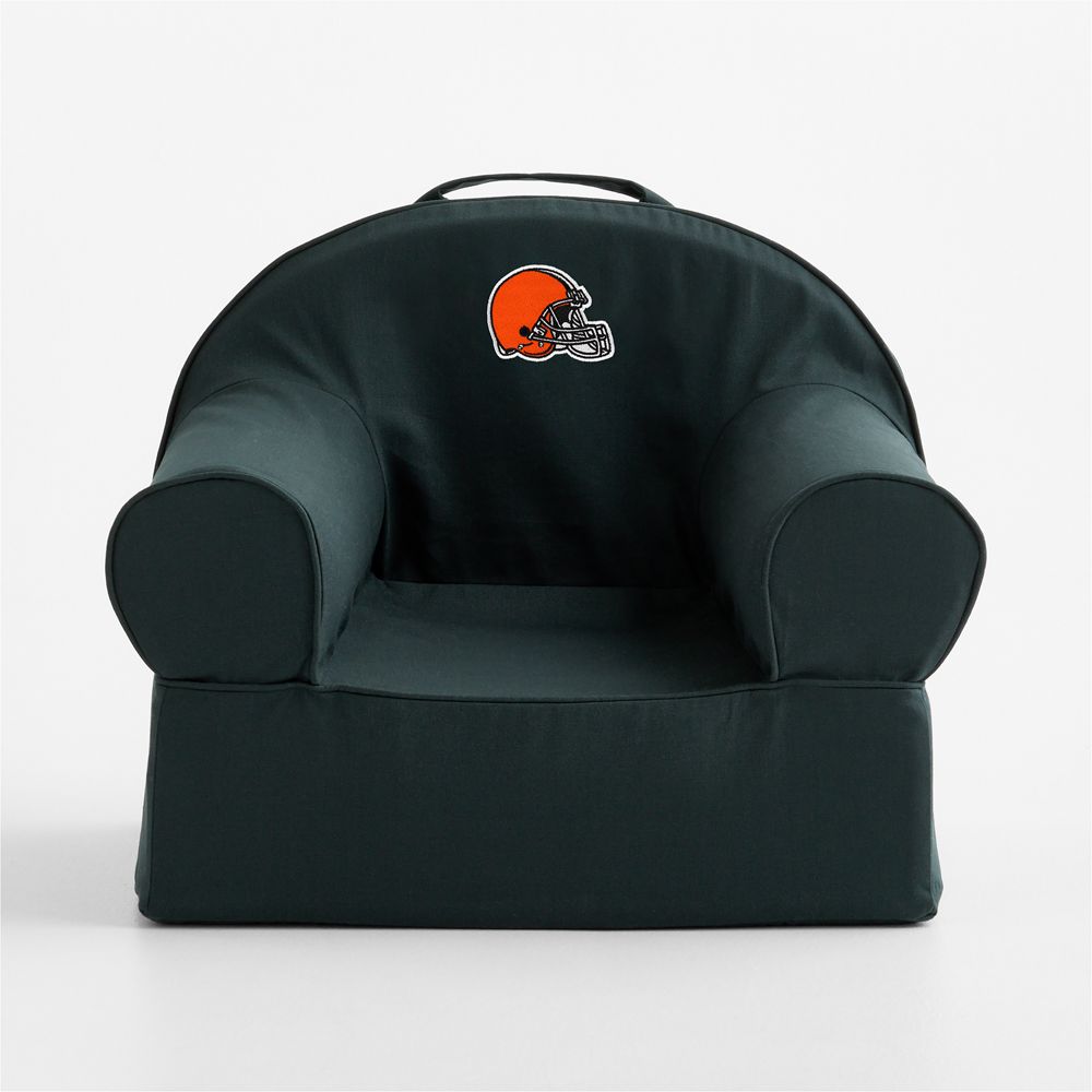 NFL Cleveland Browns Small Spruce Green Organic Cotton Kids Lounge Nod Chair