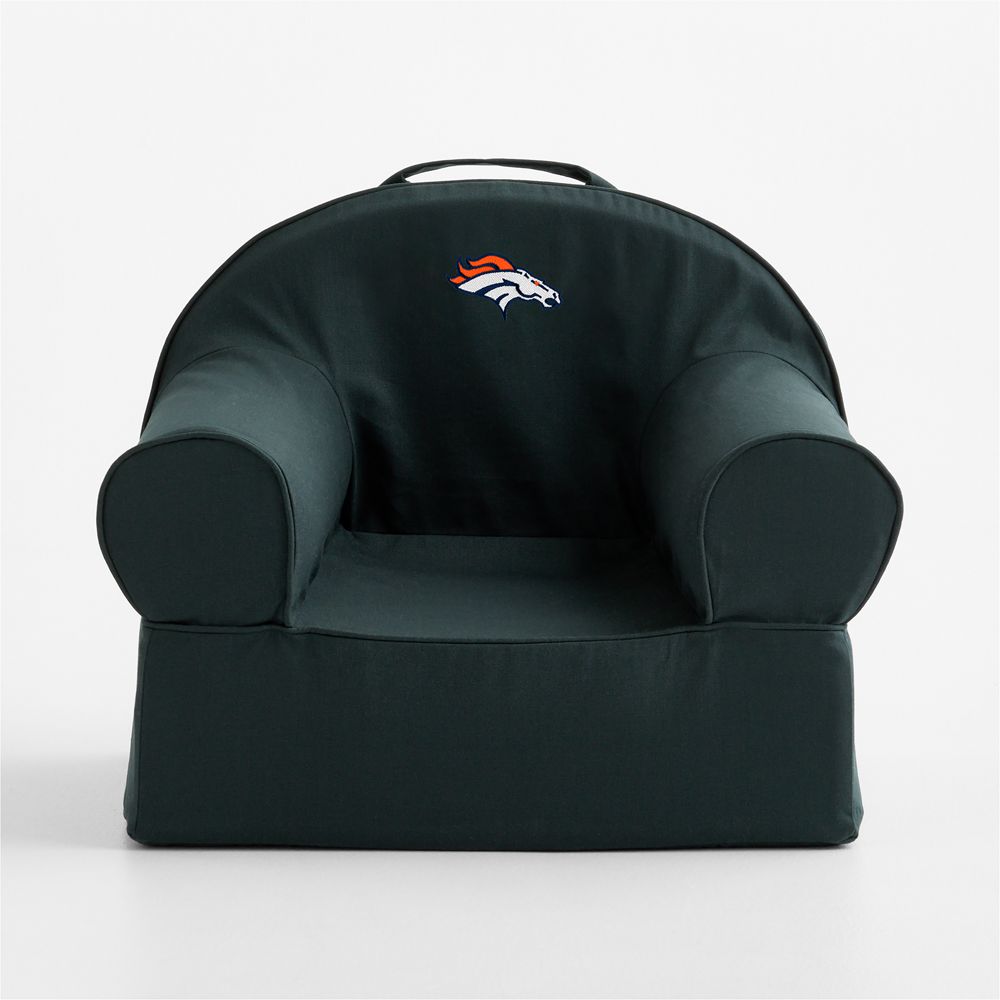 NFL Denver Broncos Small Spruce Green Organic Cotton Kids Lounge Nod Chair