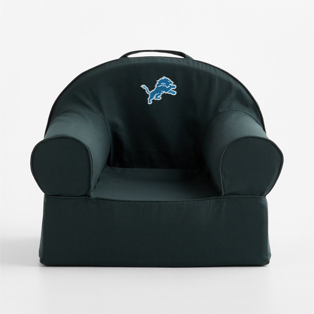 NFL Detroit Lions Small Spruce Green Organic Cotton Kids Lounge Nod Chair