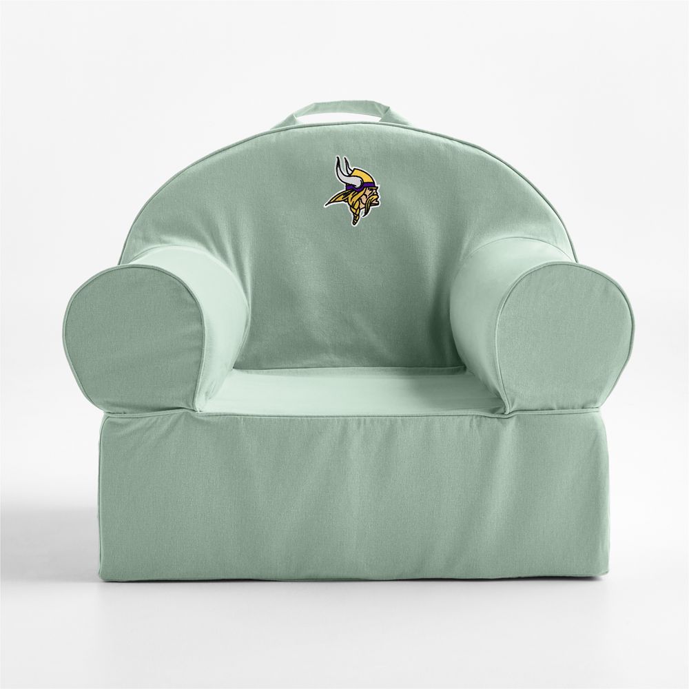 NFL Minnesota Vikings Large Volta Teal Organic Cotton Kids Lounge Nod Chair