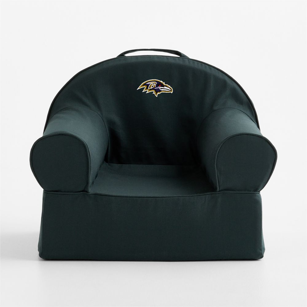 NFL Baltimore Ravens Small Spruce Green Organic Cotton Kids Lounge Nod Chair