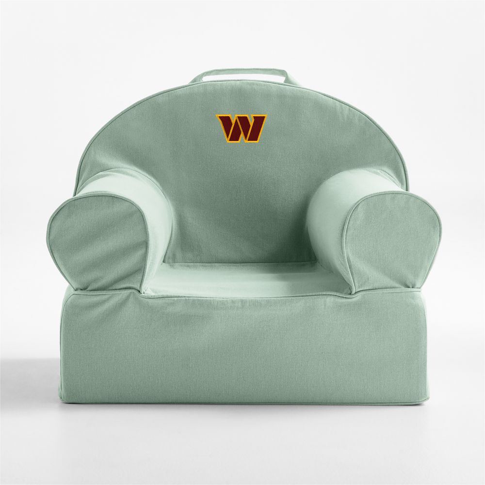 NFL Washington Commanders Small Volta Teal Organic Cotton Kids Lounge Nod Chair