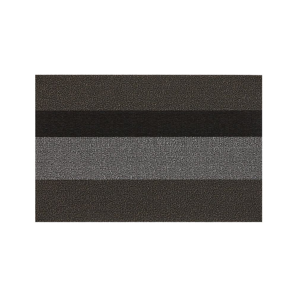 Chilewich Silver/Black Woven Floormat