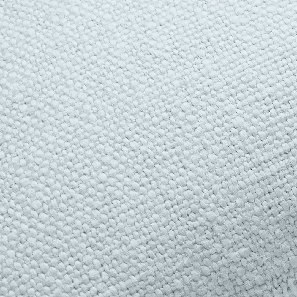 Alternative view of Casual Textured Fringe 24"x16" Pale Blue Throw Pillow