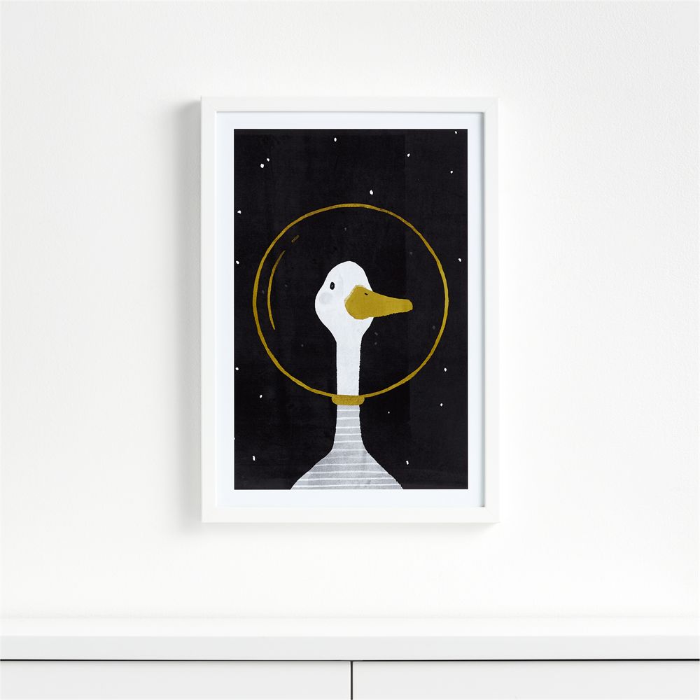 Space Goose Framed Wall Art