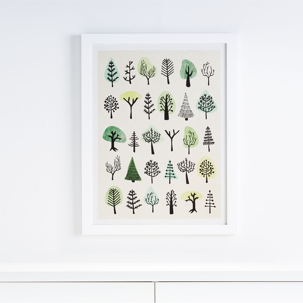 Happy Trees Framed Wall Art