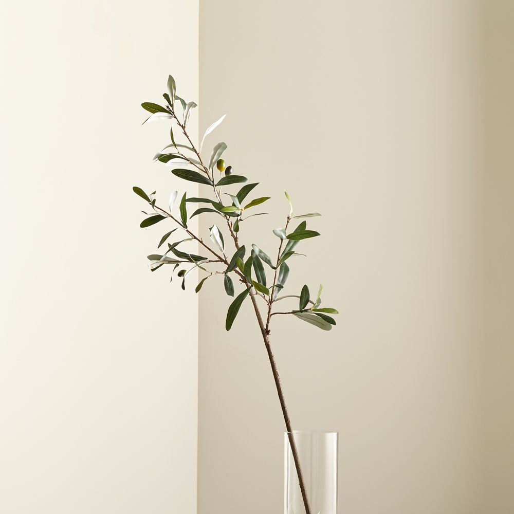 Faux Olive Stem 36"