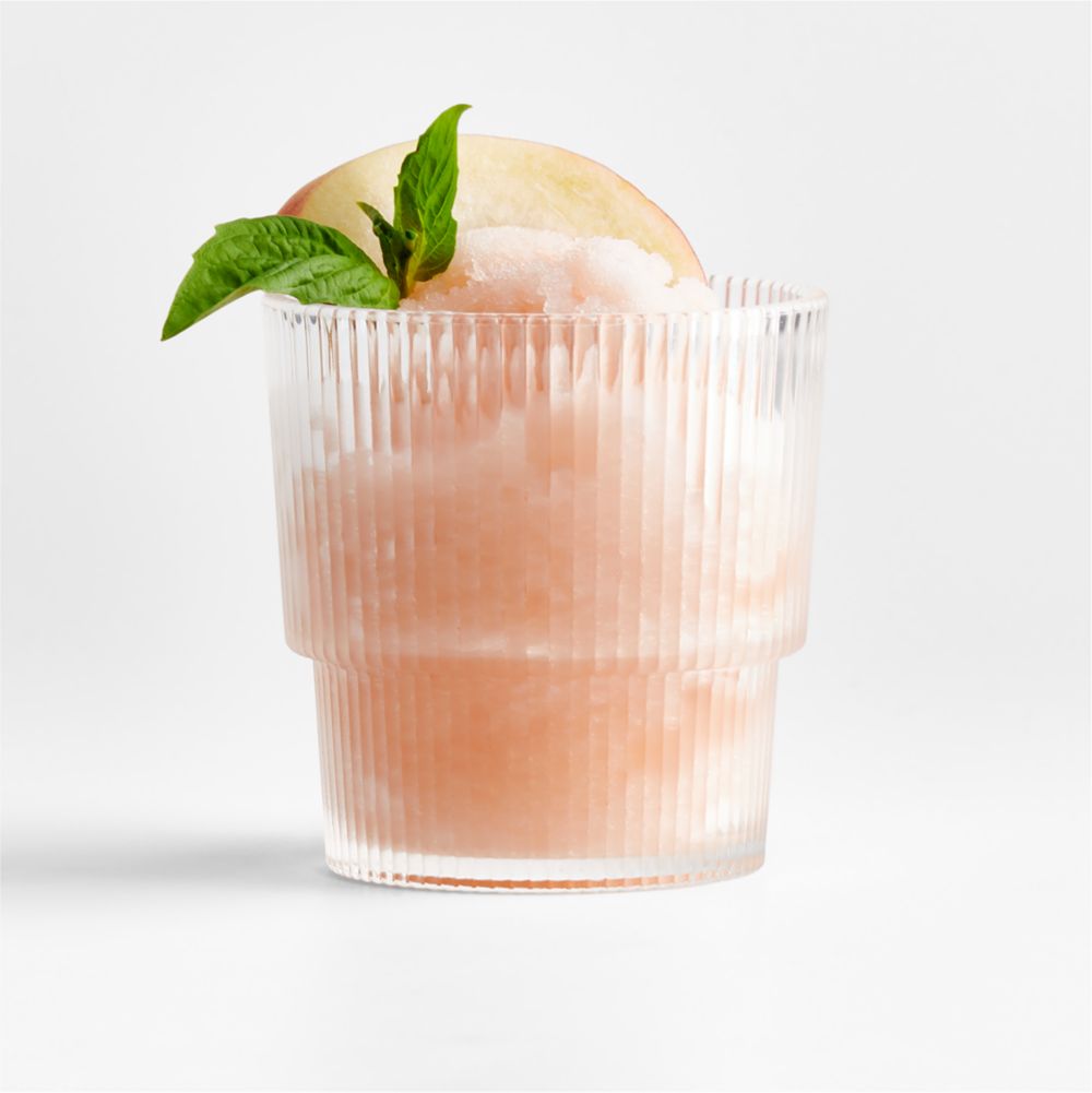 Atwell Acrylic Stackable Ribbed Glasses