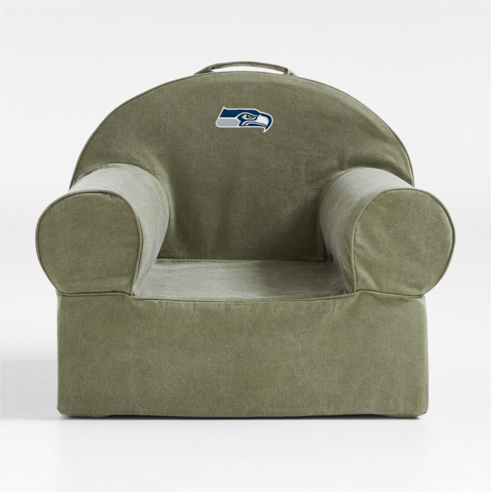 NFL Seattle Seahawks Large Cyprus Green Organic Cotton Kids Lounge Nod Chair