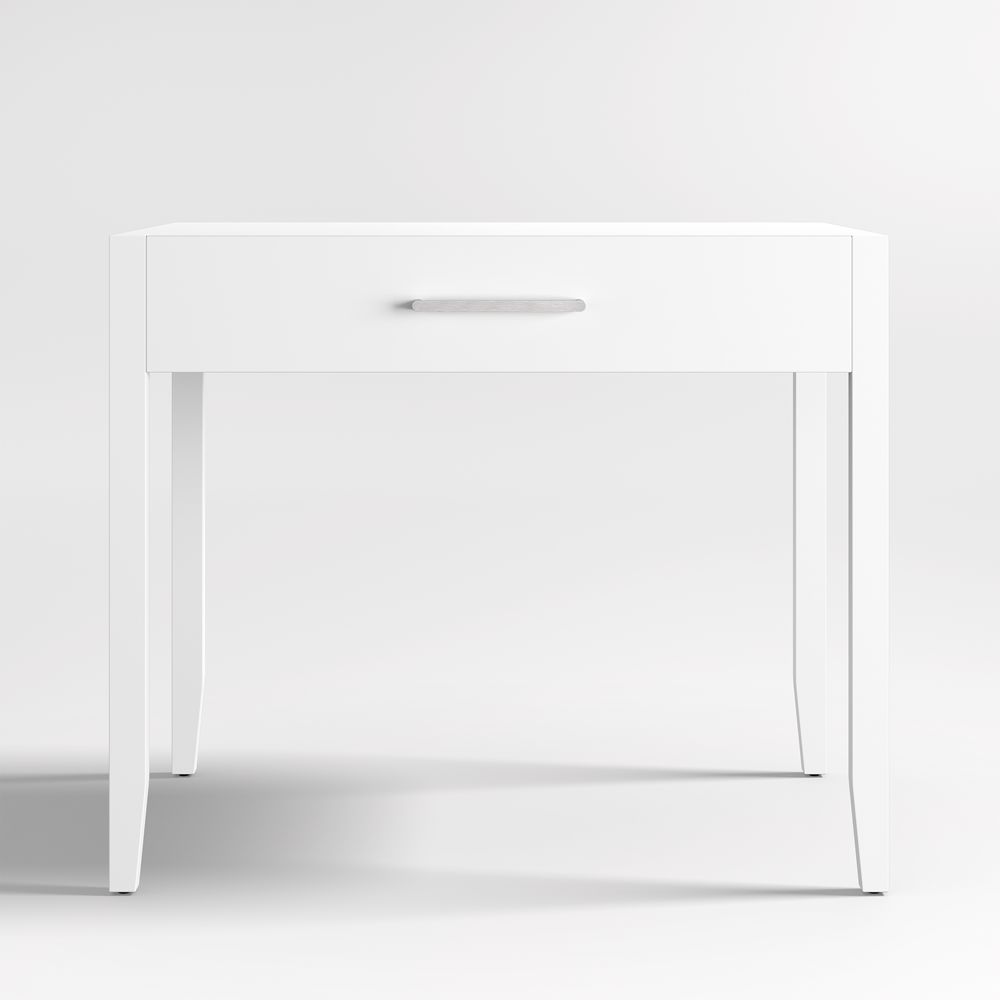 Ever Simple 36" White Wood Kids Desk with Drawer