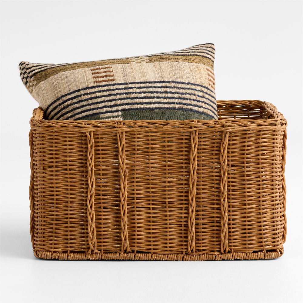 Alford Rattan Rectangle Baskets