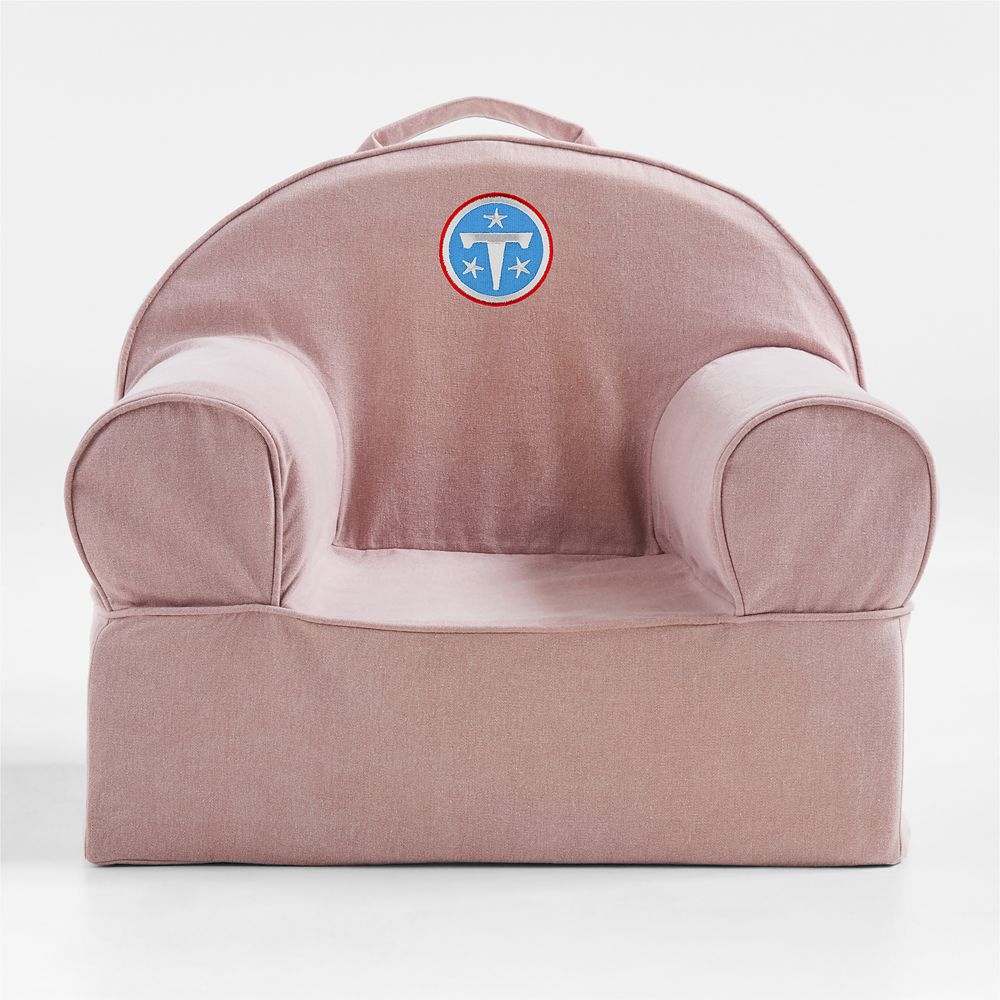 NFL Tennessee Titans Small Lilac Mauve Organic Cotton Kids Lounge Nod Chair