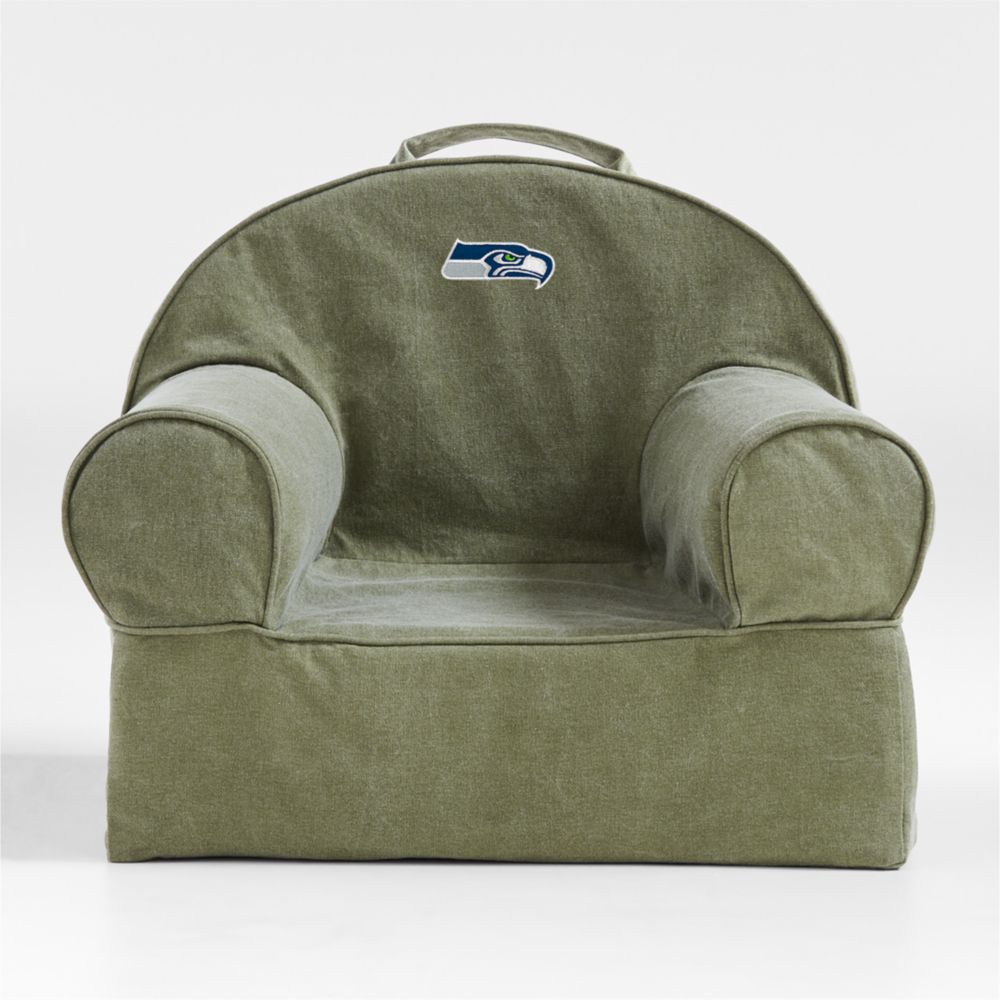 NFL Seattle Seahawks Small Cyprus Green Organic Cotton Kids Lounge Nod Chair