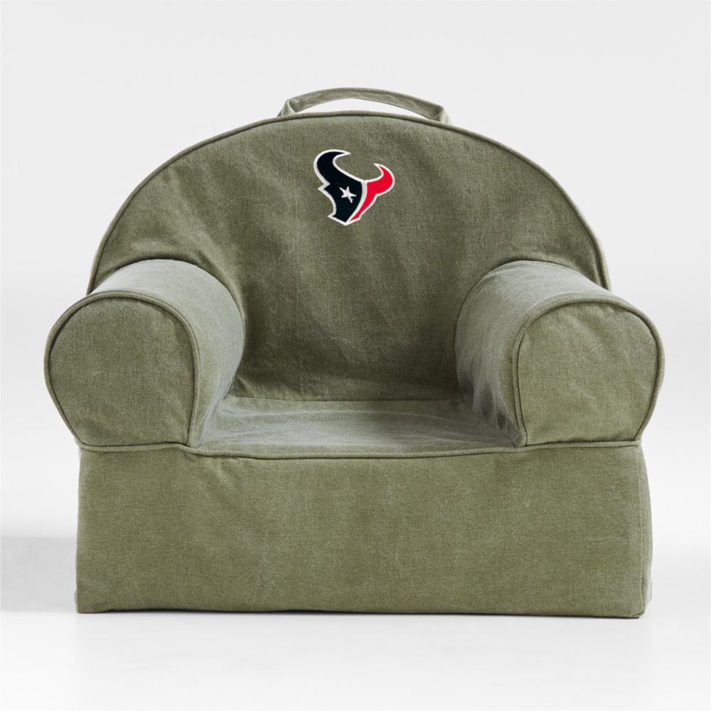 NFL Houston Texans Small Cyprus Green Organic Cotton Kids Lounge Nod Chair