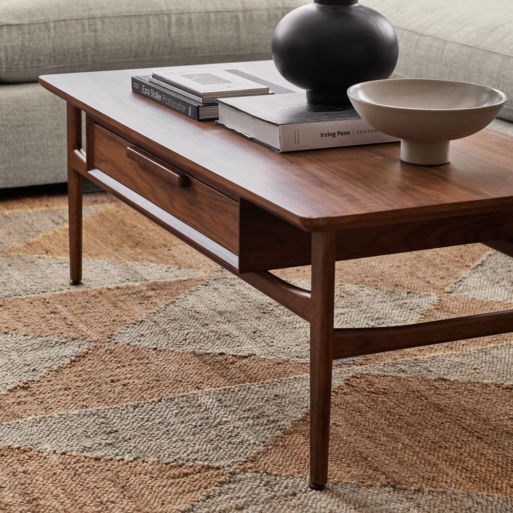 Alternative view of Tate Walnut Wood Storage Coffee Table