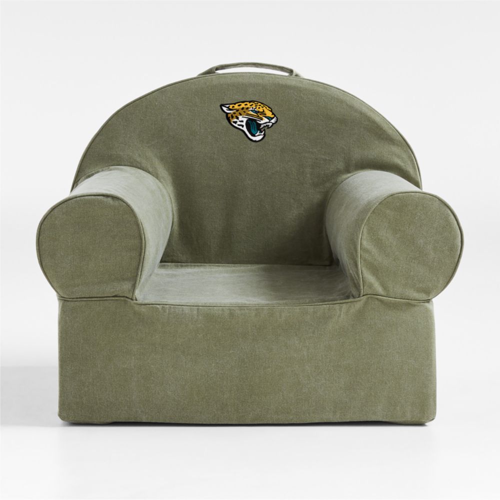 NFL Jacksonville Jaguars Large Cyprus Green Organic Cotton Kids Lounge Nod Chair