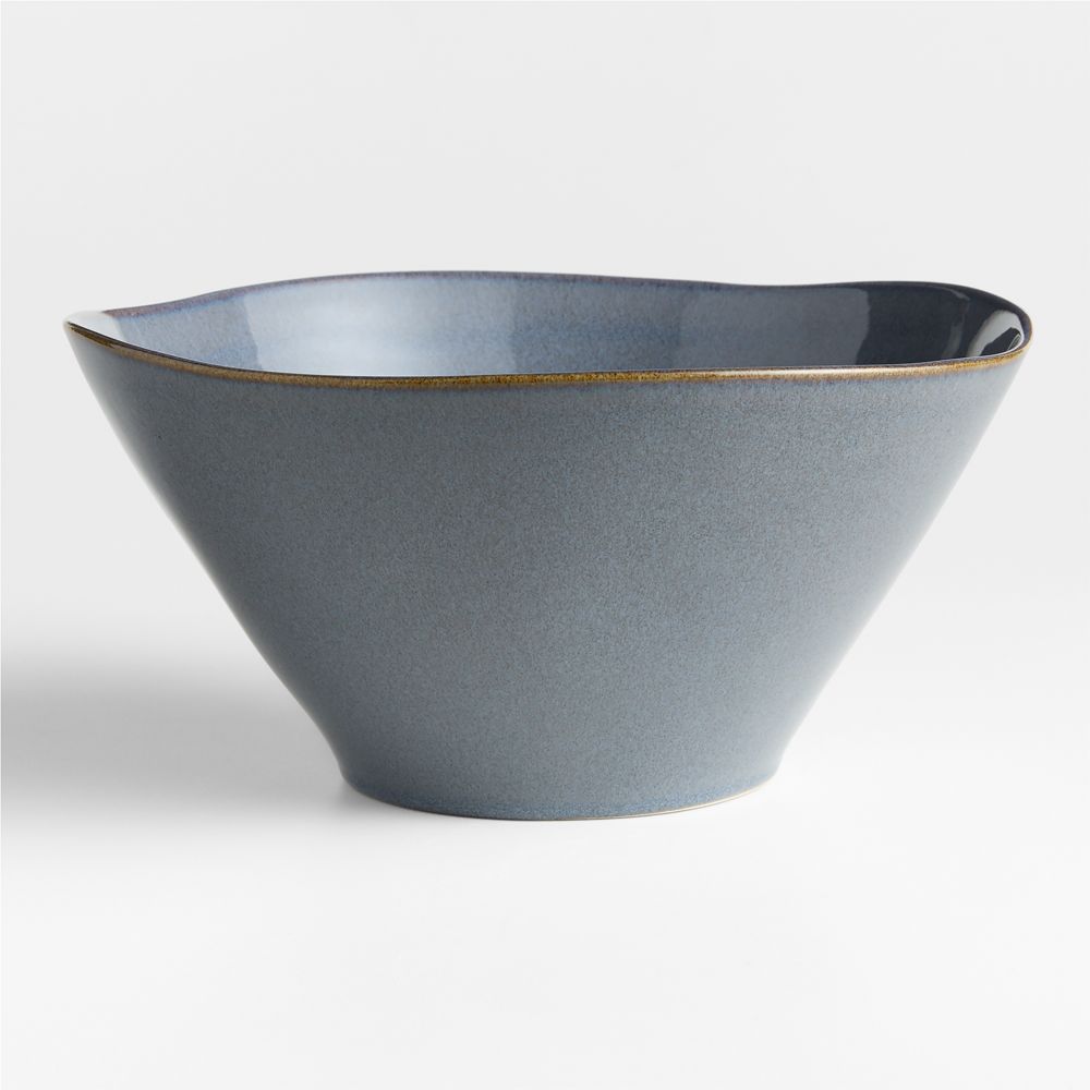 Marin Slate Blue Stoneware Serving Bowl