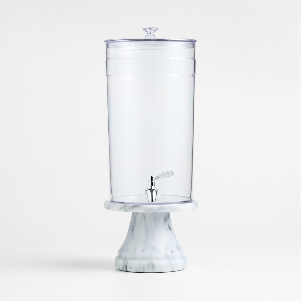 Claro 1.45-Gallon Acrylic Drink Dispenser with French Kitchen Stand Set