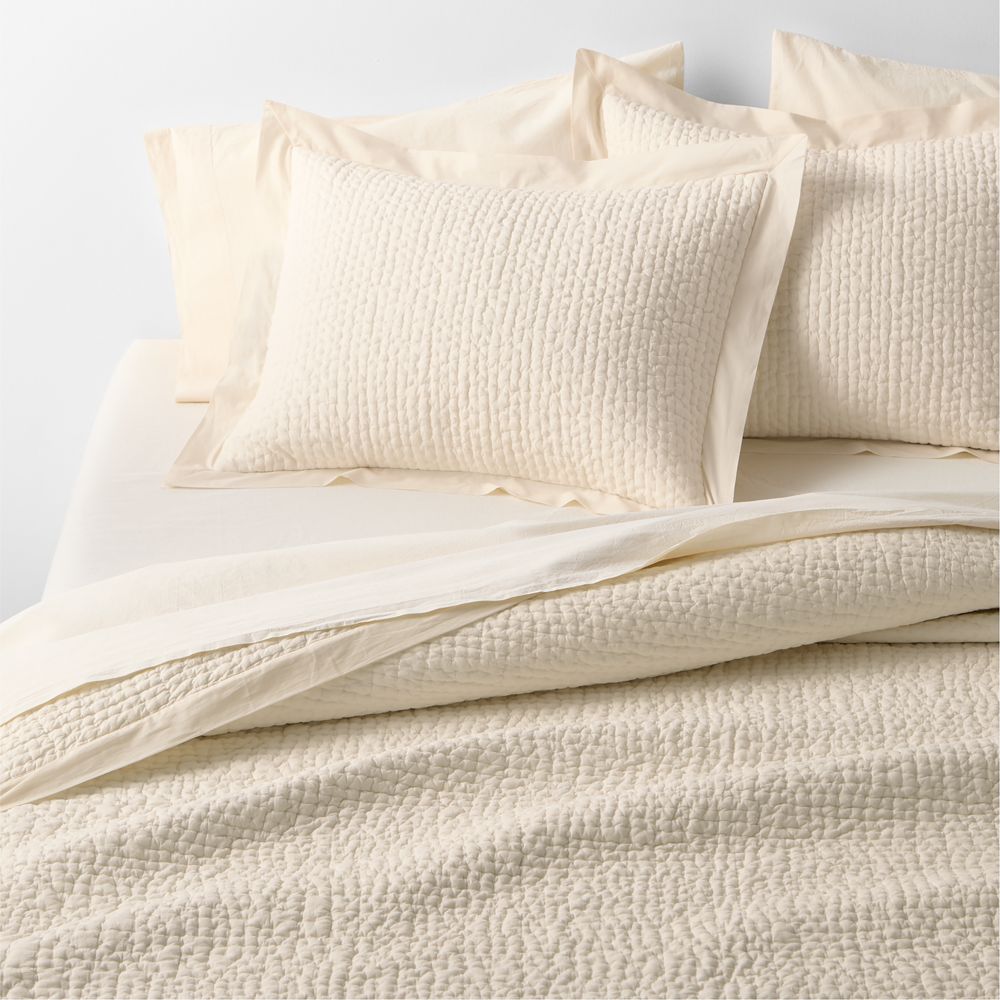 Celeste Organic Cotton Undyed Quilt