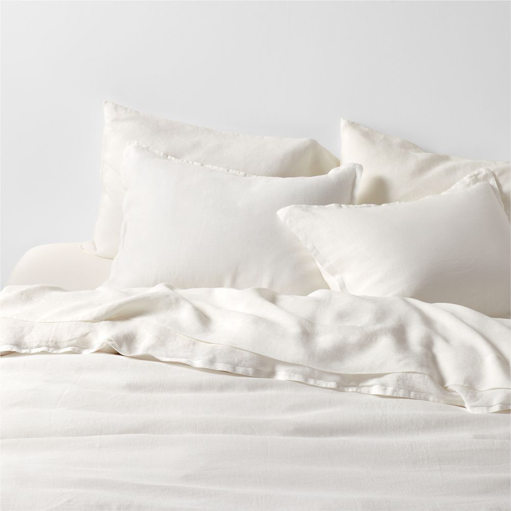 Aire Natural European Linen Pampas Ivory Duvet Cover