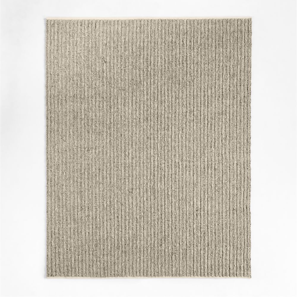 Prato Performance Wool Handwoven Oatmeal Beige Area Rug
