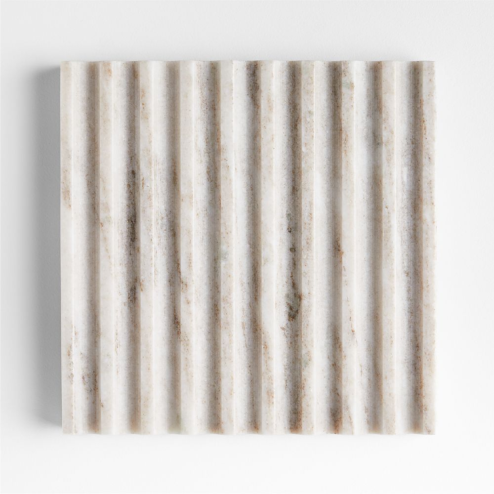 Dune Fluted Marble Trivet by Gaby Dalkin