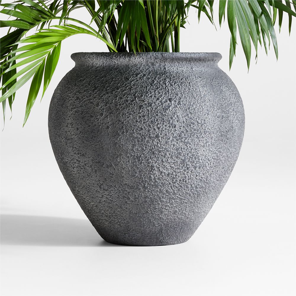 Ophelia Black Medium Planter