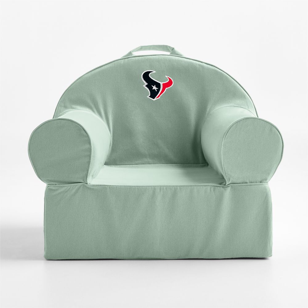 NFL Houston Texans Large Volta Teal Organic Cotton Kids Lounge Nod Chair