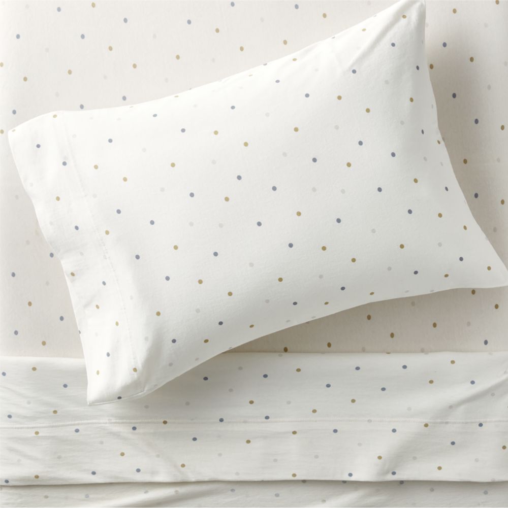 Comfy Tee Cool Multicolor Polka Dot Organic Cotton Jersey Kids Sheet Set