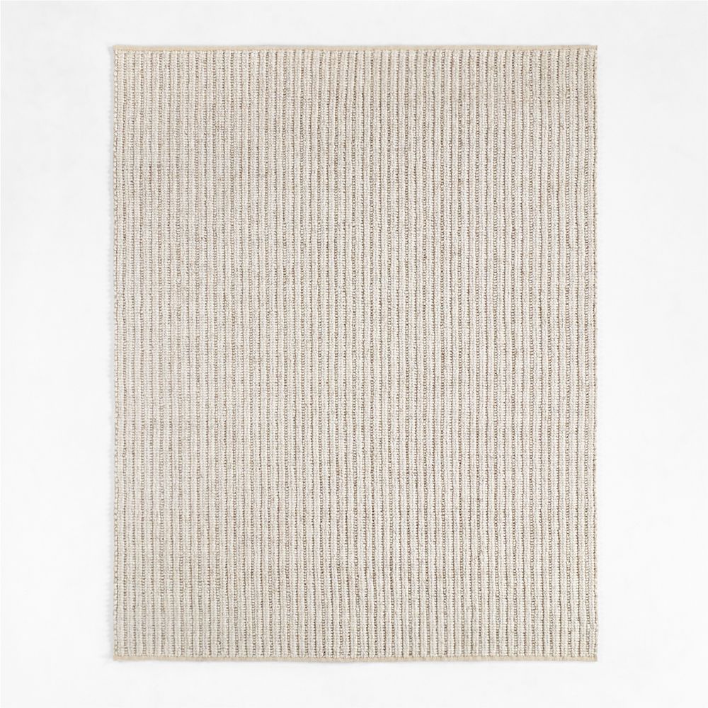Prato Performance Wool Handwoven Ivory Area Rug