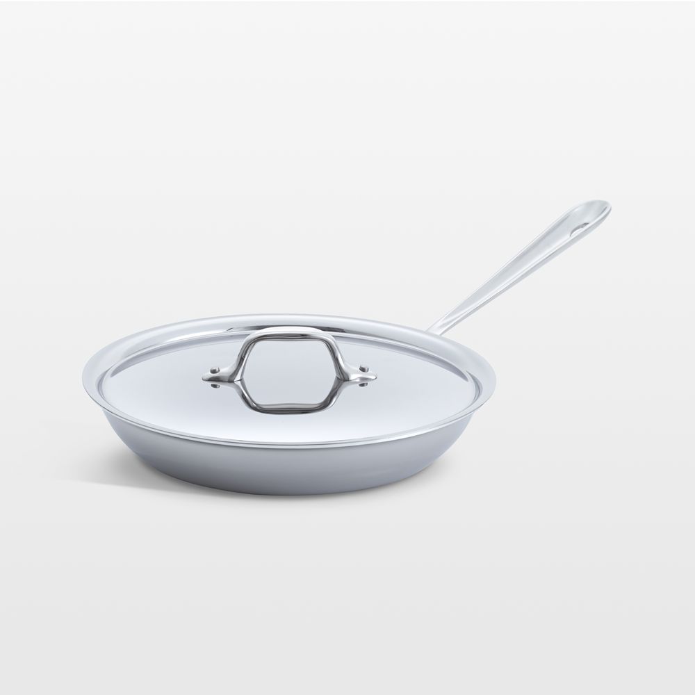 All-Clad D3 Stainless Fry Pans with Lid