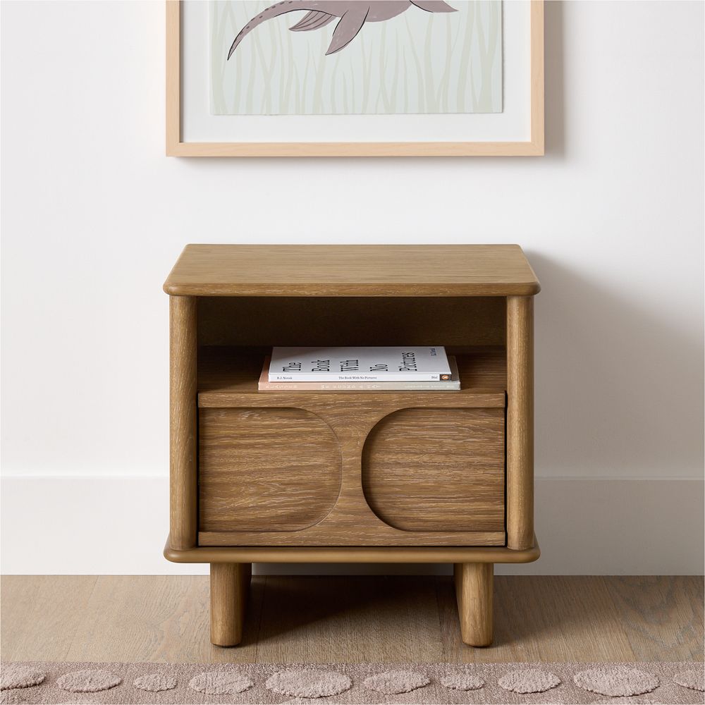 Wes 21" Wood Nightstand with Drawer