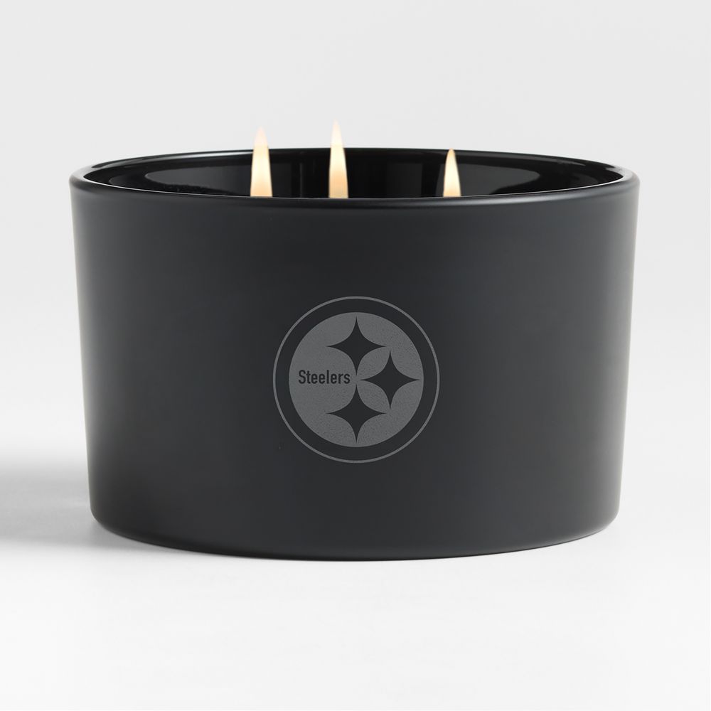 NFL Monochrome No. 02 Onyx 3-Wick Scented Candle- Vetiver, Cedarwood and Musk