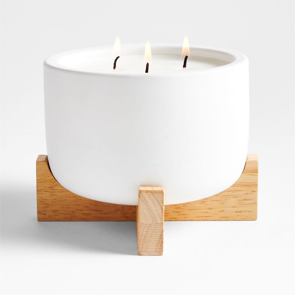 Wilmette Citronella Candles with Wooden Stand
