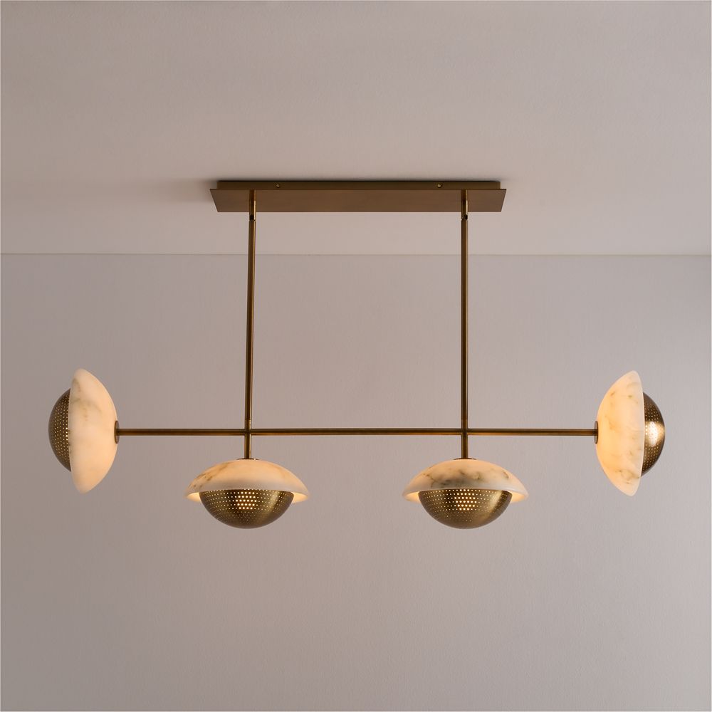 Solstice Alabaster Chandelier Light 53.4"