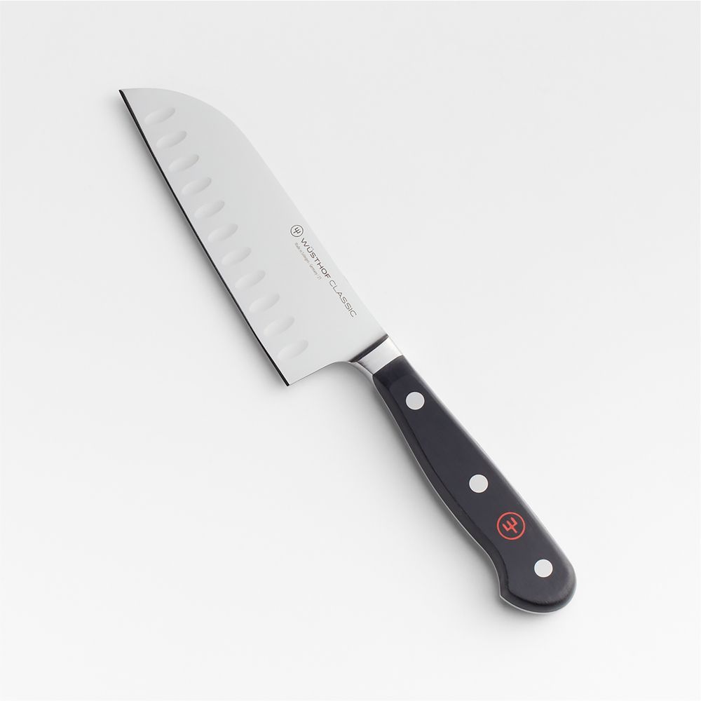 Wusthof Classic Black 5" Hollow Edge Santoku Knife