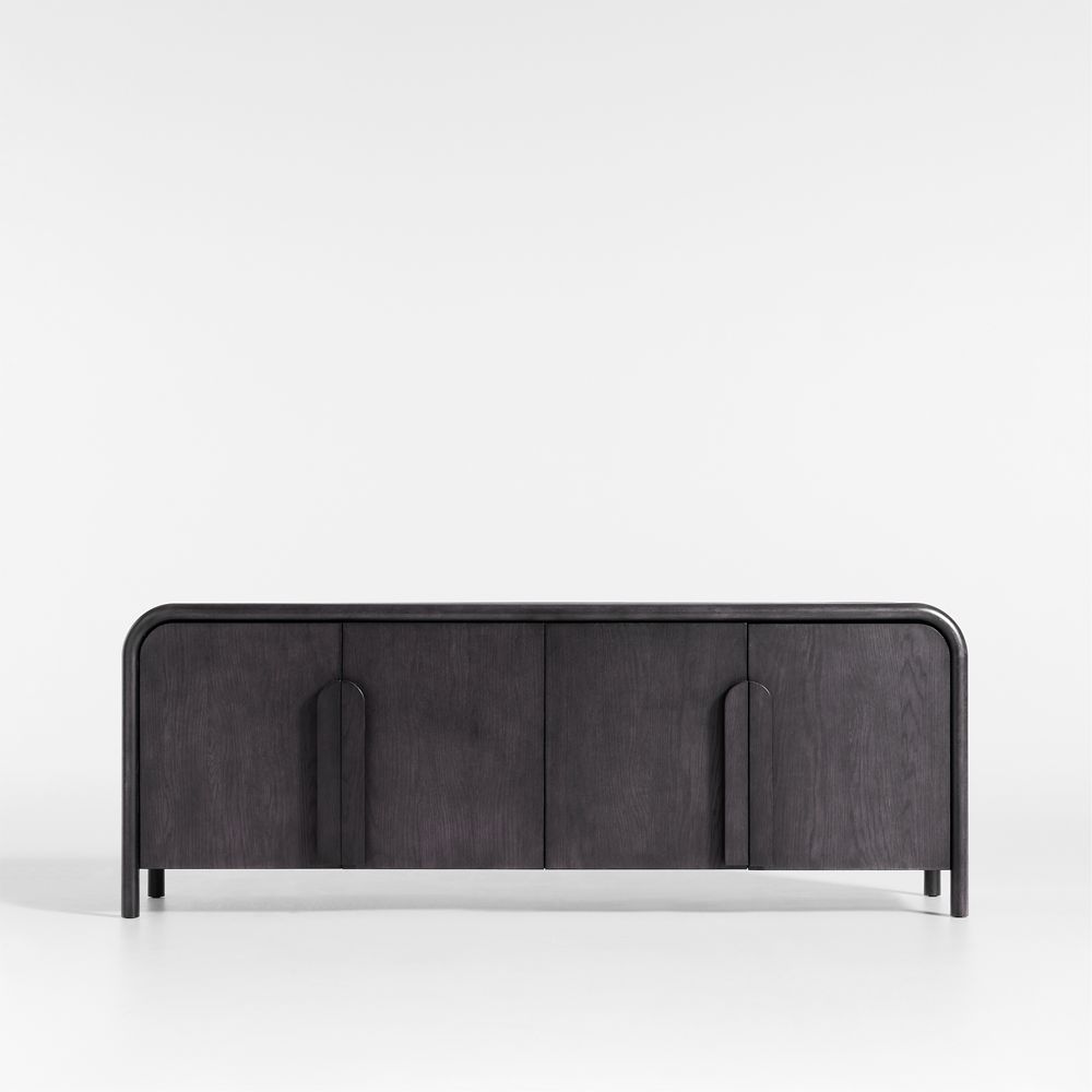Annie 72" Charcoal Brown Storage Media Console by Leanne Ford