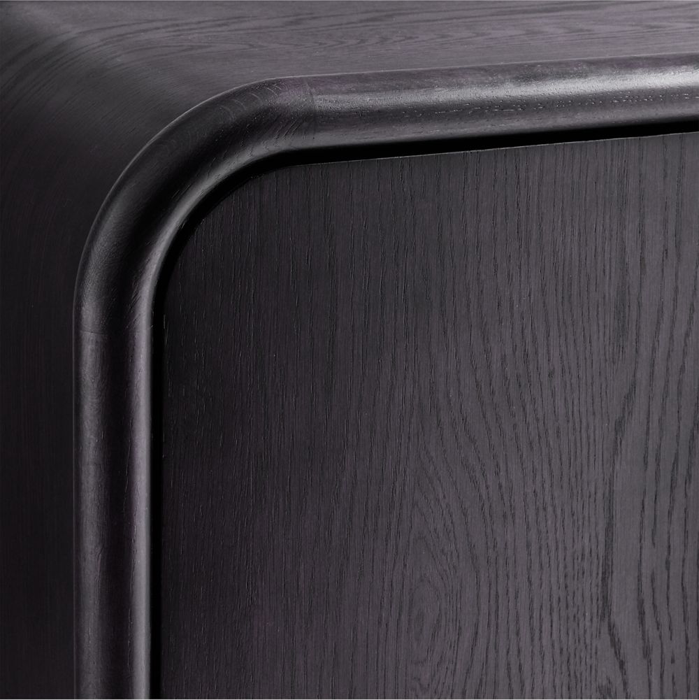 Alternative view of Annie 72" Charcoal Brown Storage Media Console by Leanne Ford