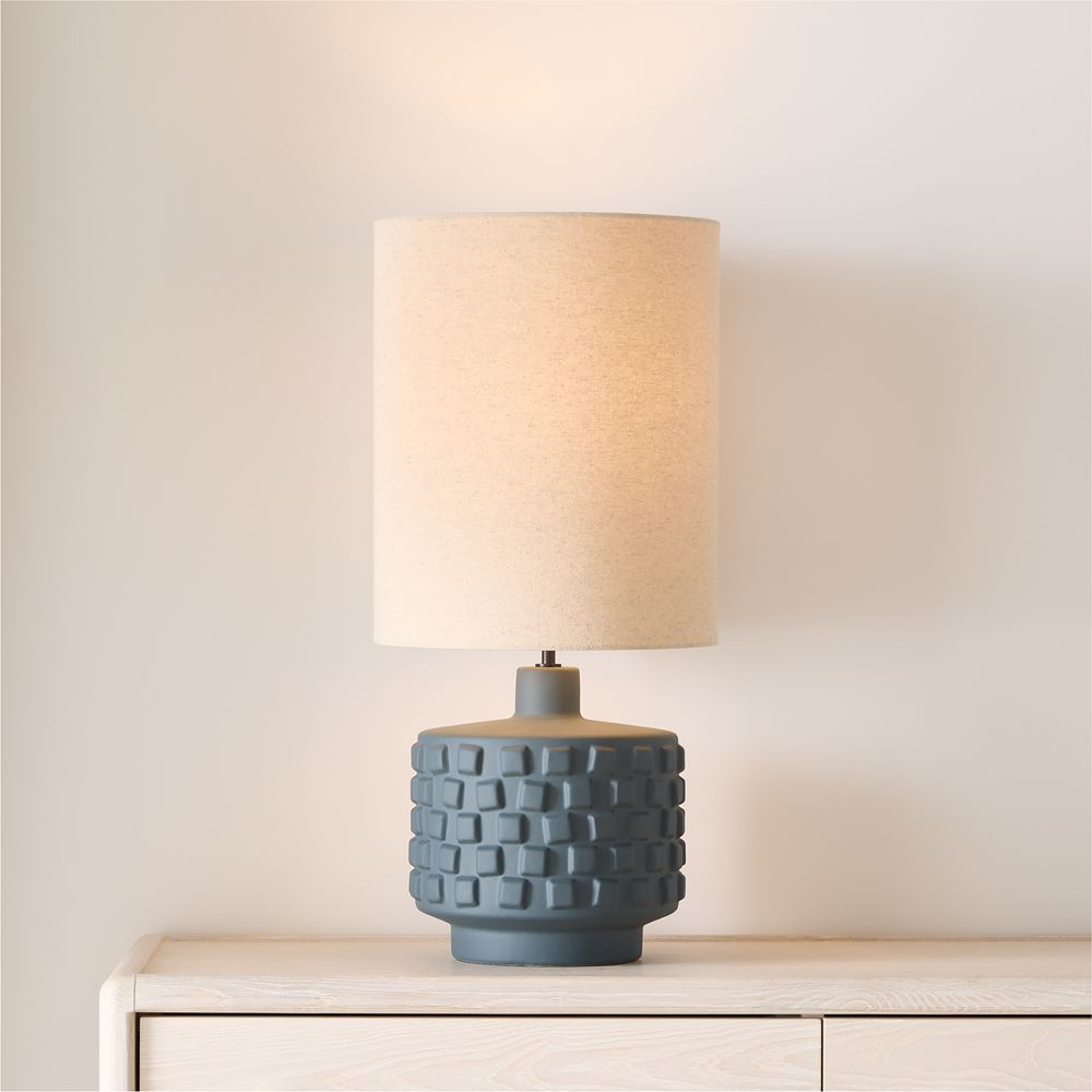 Eino Blue Ceramic Table Lamp 26.5"