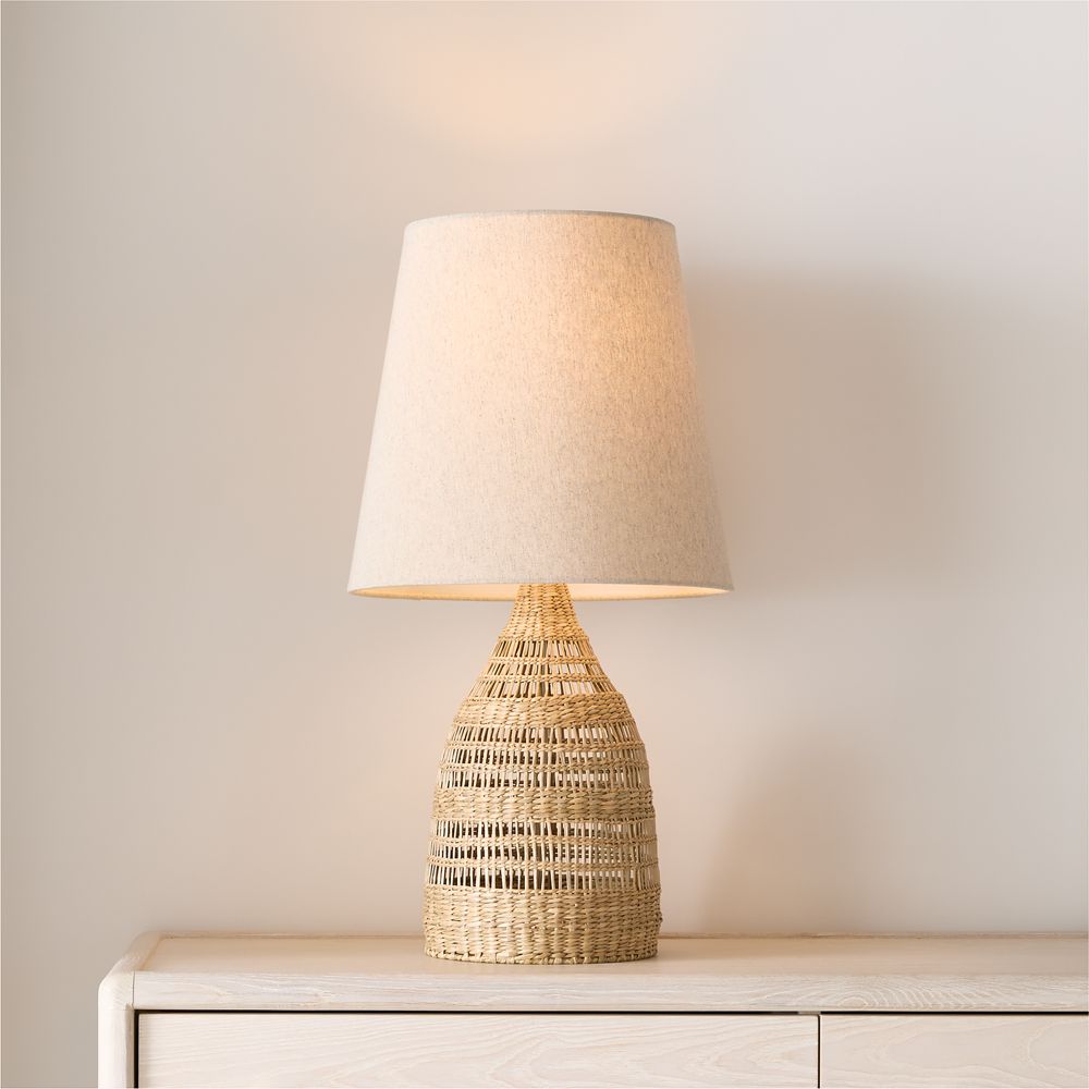 Nossa Woven Seagrass Table Lamp 28"
