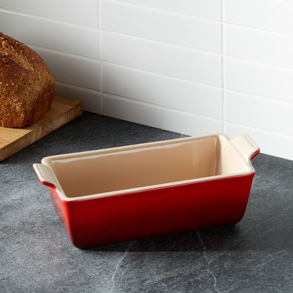 Le Creuset Heritage Cerise Ceramic Loaf Pan